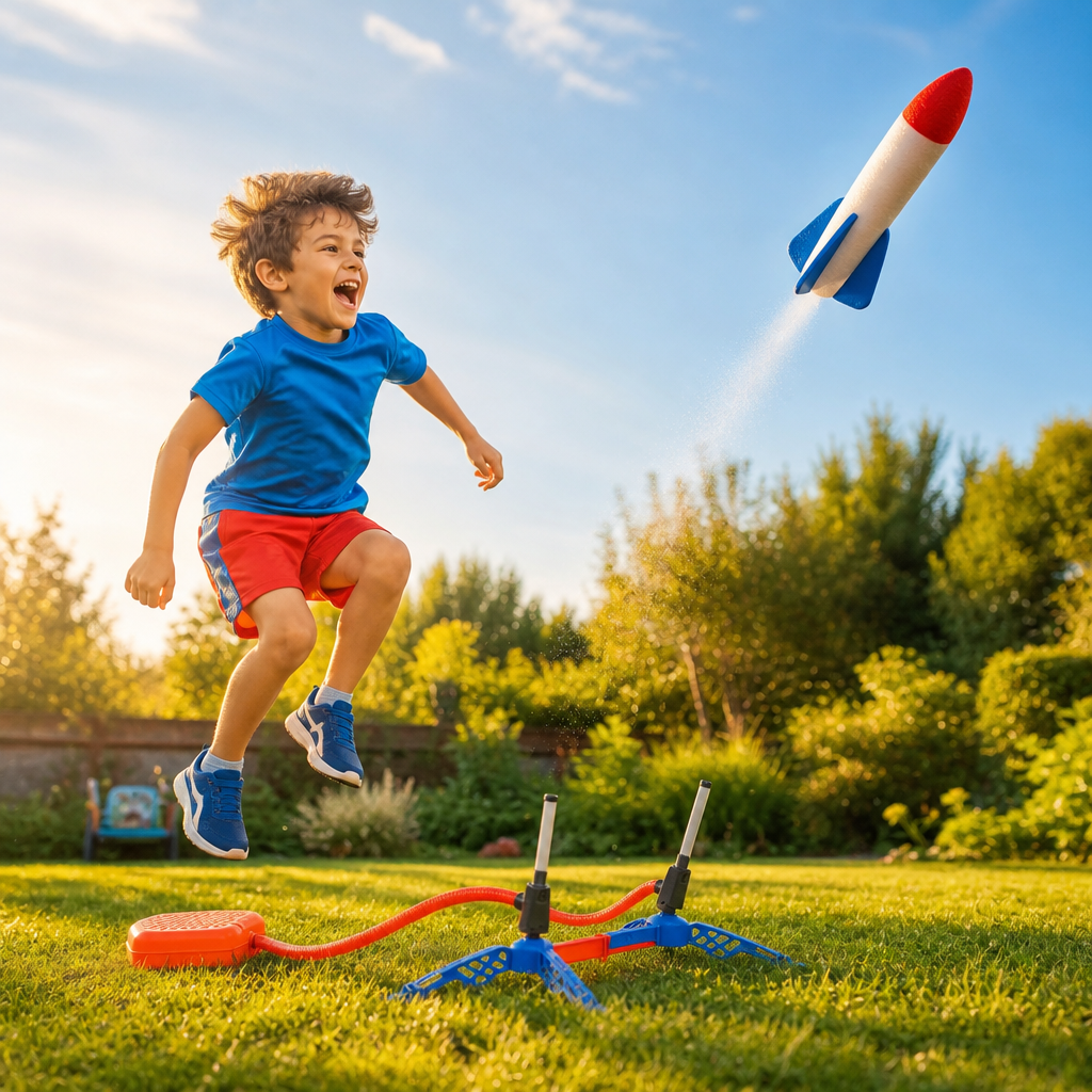 🚀 RocketJump™ – Lance-Fusées à Air pour Enfants
