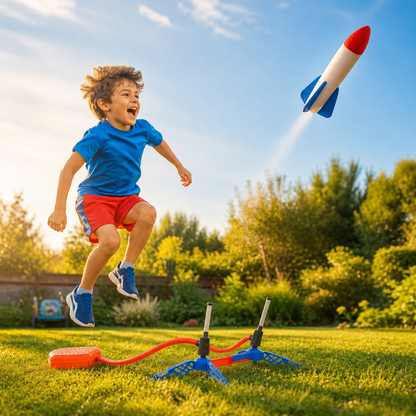🚀 RocketJump™ – Lance-Fusées à Air pour Enfants