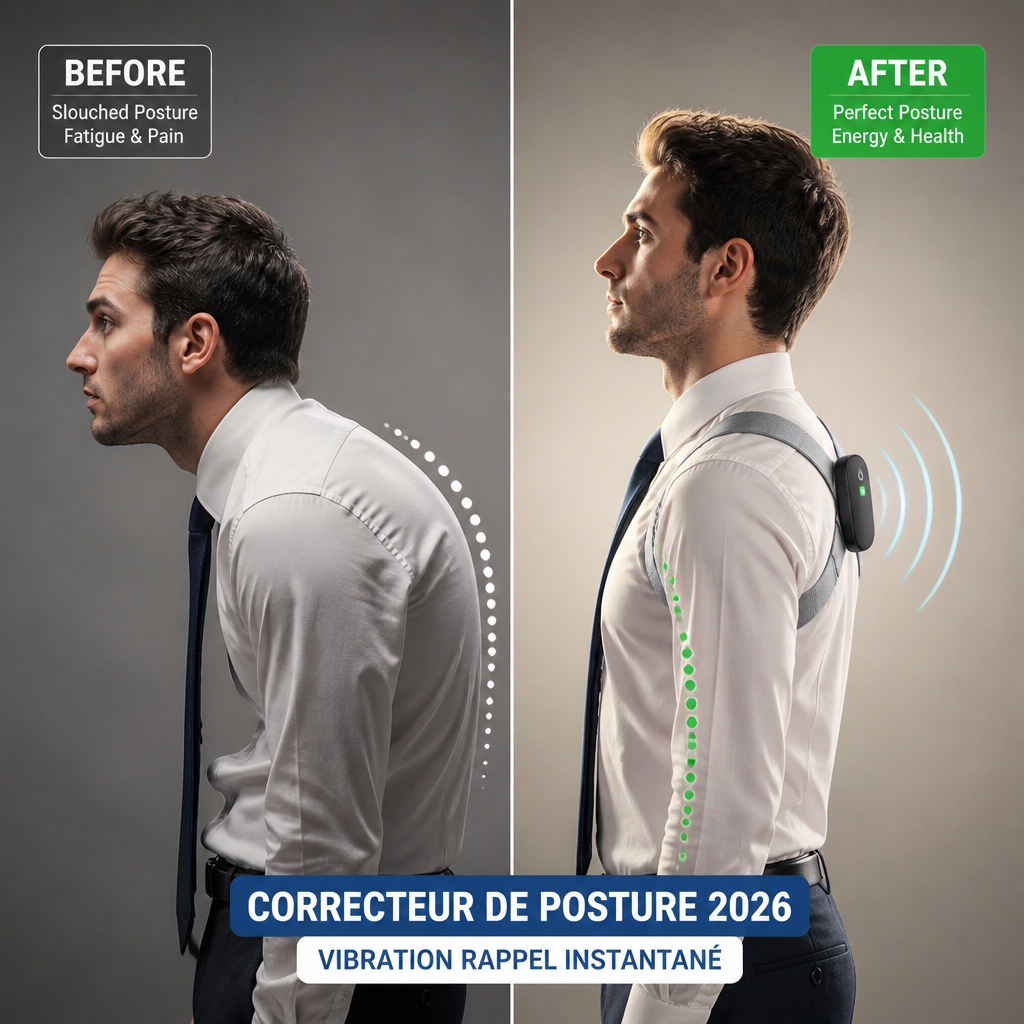 🏆 PosturePro™ – Correcteur de Posture Intelligent